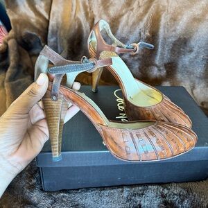 Size 10 Cole Haan, brown close toed. Melinda air. Mary Jane.